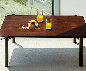 arc folding table large