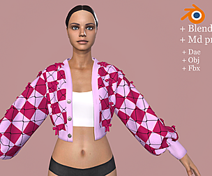 Pink Cardigan - 1 piece