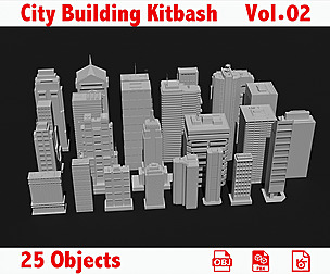 City Building Kitbash Pack Vol.02