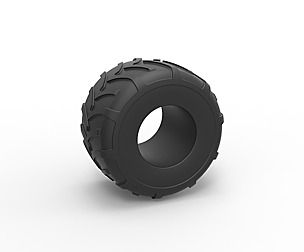 Monster Jam tire Scale 1:25