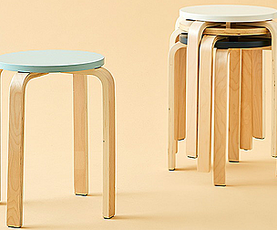 round stool wooden chair