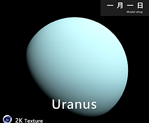 Realistic planet Uranus