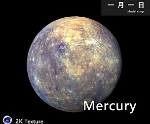 Realistic planet Mercury