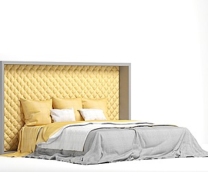modern casual bed