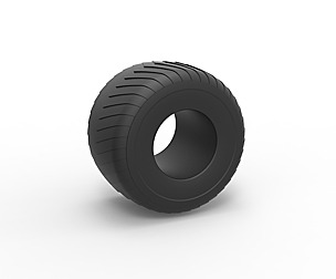 Monster Jam tire 5 Scale 1:25