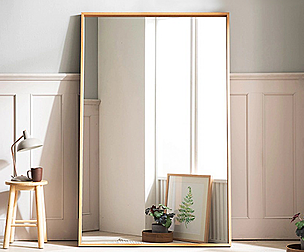 full body mirror wall