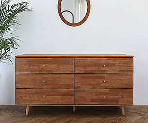 wooden chest of drawers