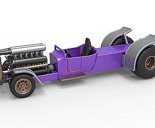 Pulling 2wd Hot rod turbo V12 1:25