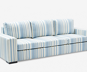 Sofa John 3 seats modern fabric