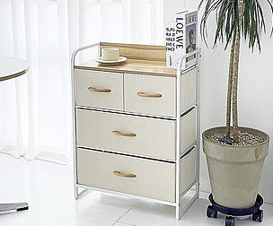 Urban fabric storage chest of drawers