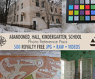Abandoned buildings, walls and ceiling