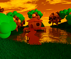 Little house in the forest