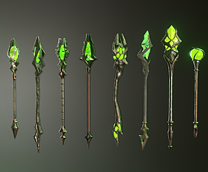 Fantasy Staffs Pack02