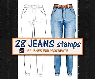 Jeans Brushes Procreate
