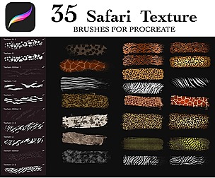 Safari Brush Texture For Procreate