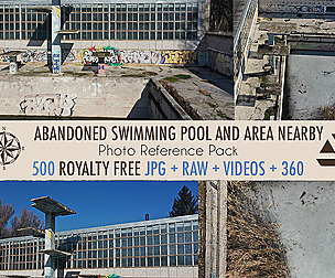ABANDONED SWIMMING POOL  and graffiti and area