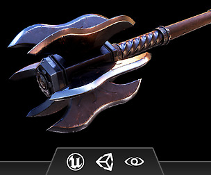 Bladed Mace - Melee Weapon and Textures