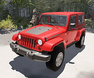 Jeep Wrangler with Engine Sounds