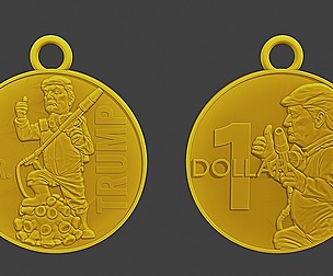 Donald trump Coin Biohazard