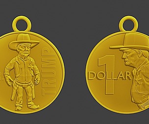Donald trump Coin Cowboy