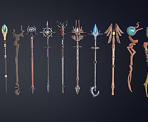 Fantasy Staff Set 05