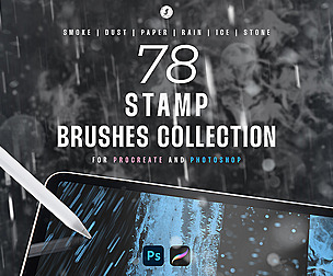 Stamp Brushes Collection (PS / Procreate)
