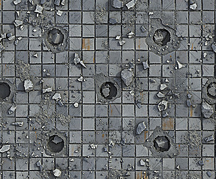 Substance Concrete Damaged Tiles