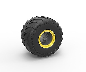 Monster Jam wheel Scale 1:25