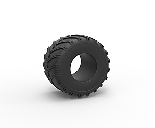 Monster Jam tire 10 Scale 1:25