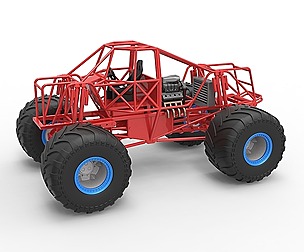 Monster truck base Scale 1:25