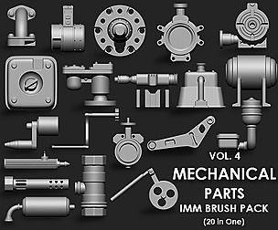 Mechanical Parts IMM Brush Pack (20 in One) Vol. 4