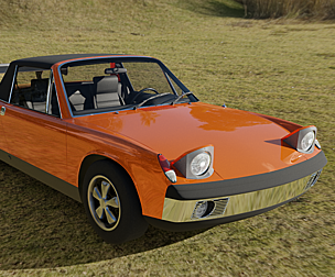 Porsche 914-6 with Engine Sounds