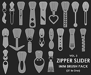 Zipper Slider IMM Brush Pack 21 in One vol. 3