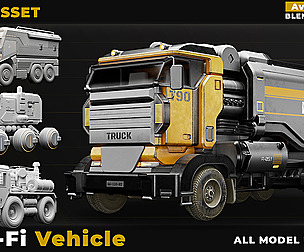 4 Sci-Fi VEHICLE (TRUCK) VOL 01