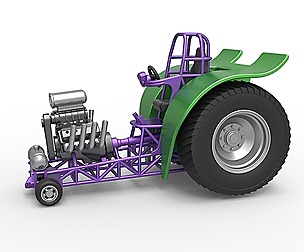 Fun short Super modified Pulling tractor 1:25