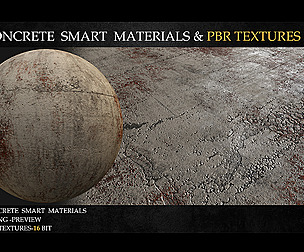 20 CONCRETE SMART MATERIALS & PBR TEXTURES-VOL 2
