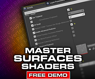 Master Surfaces Shaders: Powerful Shaders for UE