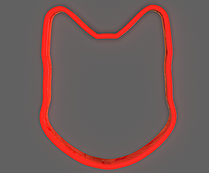 Fox Head Cookie Cutter