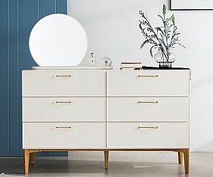 Moi 6 Drawer Dressing Table Set