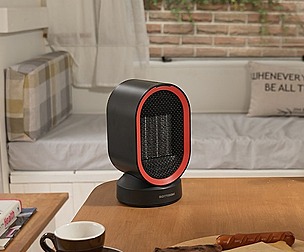 rotating mini hot air fan