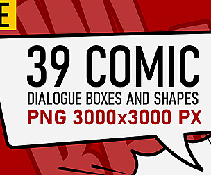 39 Free png comic dialogue box shapes