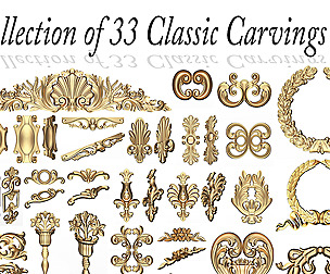 Collection of 33 Classic Carvings 04