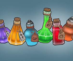 Potions and bottles