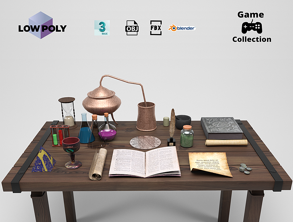 Alchemy lab props