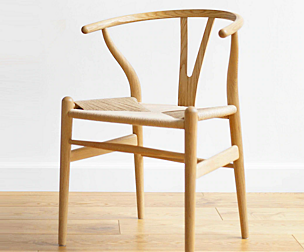 Solid wood rattan wire chair interior chair