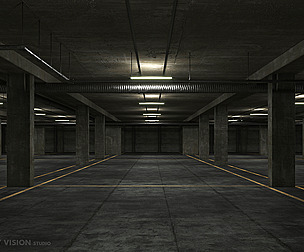 underground parking lot