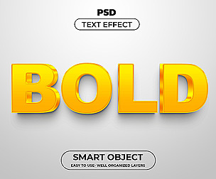 Bold PSD fully editable template