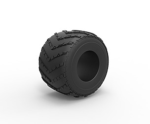 Monster Jam tire 14 Scale 1:25