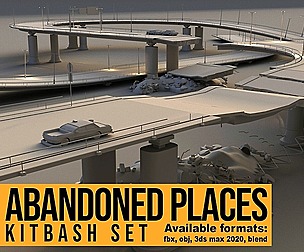 Abandoned Places Kitbash Set