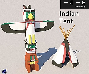 Indian Tent model